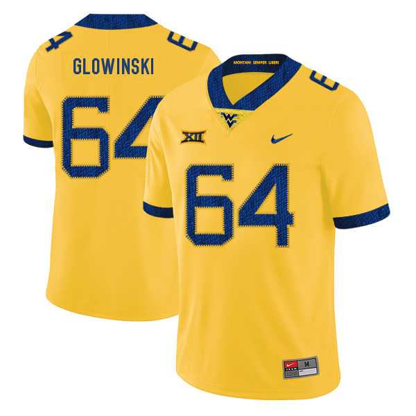West Virginia Mountaineers 64 Mark Glowinski Yellow College Football Jersey Dzhi,We sell and wholesale West Virginia Mountaineers 64 Mark Glowinski Yellow College Football Jersey Dzhi on line form chian!